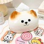 Dog tissue box,Facial tissue box,Creative,Kawaii,Technical Ceramics