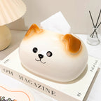 Dog tissue box,Facial tissue box,Creative,Kawaii,Technical Ceramics