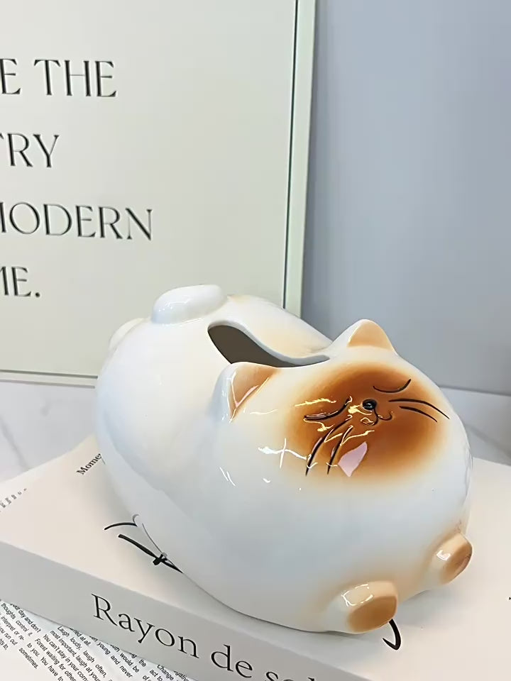 cat tissue box,cute facial tissue holder